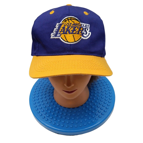 Los Angeles Lakers Logo 7 vintage SnapBack Euc 90s Showtime Sport Specialities - Picture 3 of 6